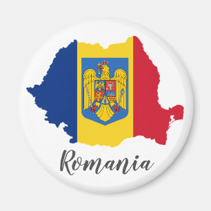Aimant Carte de drapeau de la Roumanie