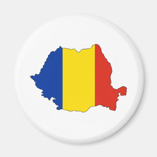 Aimant Carte de drapeau de la Roumanie normale