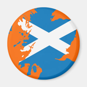 Aimant Carte de drapeau de l'Ecosse