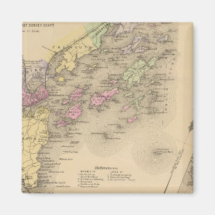 Aimant Carte de la baie de Casco