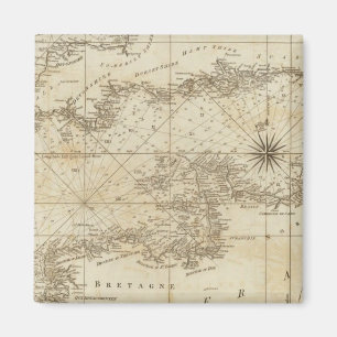 Aimant Carte de la Manche britannique