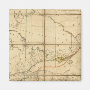 Aimant Carte de la province du Haut-Canada
