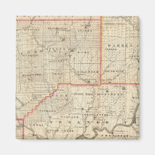 Aimant Carte de la région pétrolière de Pennsylvanie