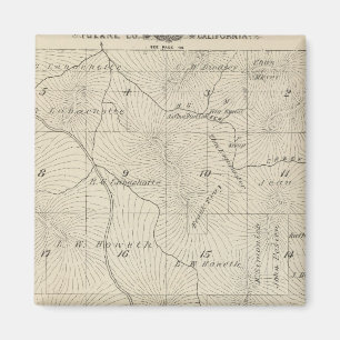 Aimant Carte de la section du comté de Tulare T23S R29E