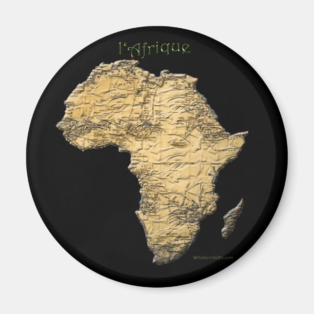 Aimant Carte de la série AFRICA (Devant)