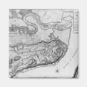 Aimant Carte de la ville et des environs du Québec