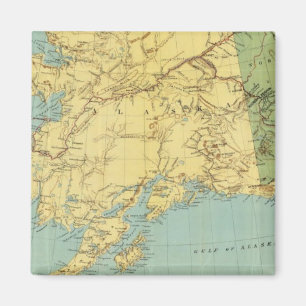 Aimant Carte de l'Alaska par Rand McNally