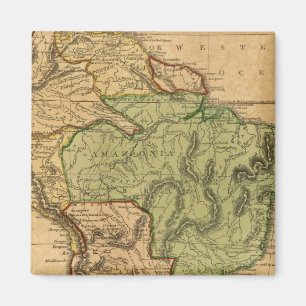 Aimant Carte de l'Amérique du Sud par Worcester
