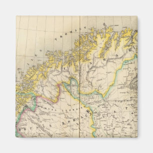 Aimant Carte de l'Atlas suédois et norvégien