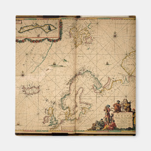 Aimant Carte de l'Europe du Nord
