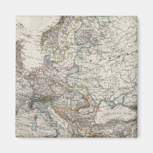 Aimant Carte de l'Europe par Stieler