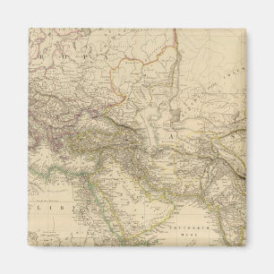 Aimant Carte de l'hémisphère oriental mondial