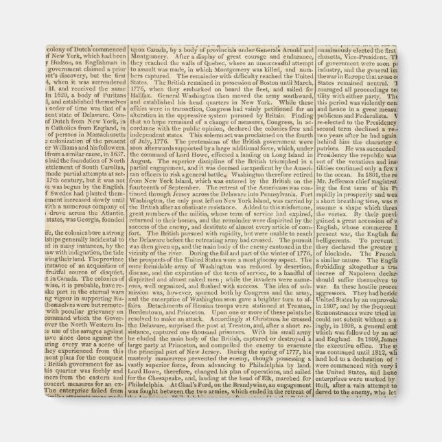 Aimant Carte de l'histoire des États-Unis 2 (Devant)