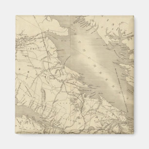 Aimant Carte de l'Illinois 2