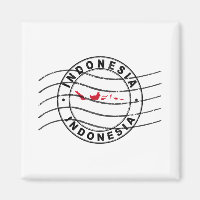Carte de l'Indonésie, Timbre de passeport postal