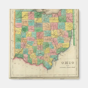 Aimant Carte De L'Ohio