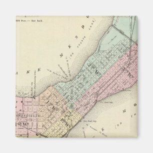 Aimant Carte de Madison, Wisconsin