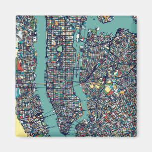 Aimant Carte de Manhattan New York