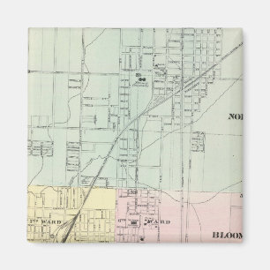 Aimant Carte de Normal, Bloomington
