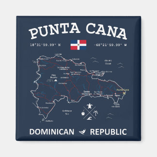 Aimant Carte de Punta Cana