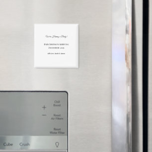 Aimant Carte de révélation personnalisée pour bébé
