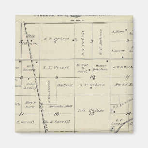 Aimant Carte de section du comté de T23S R25E Tulare