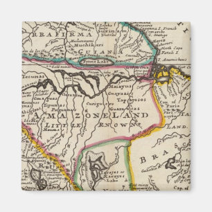 Aimant Carte de Terra Firma, Pérou, Amazone Land, Brési