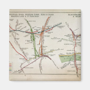 Aimant Carte de transport de Londres, c.1915