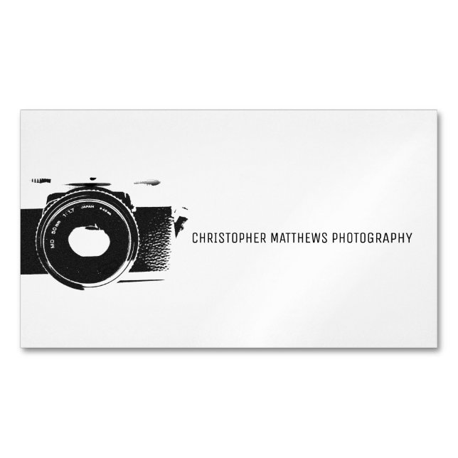 aimant carte de visite photographique (devant)