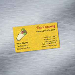 Aimant Carte de visite tortilla