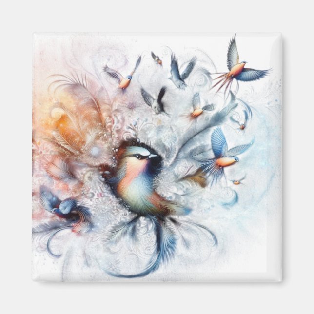 Aimant Carte de voeux (Devant)