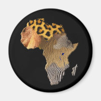Carte des animaux sauvages de la série AFRICA