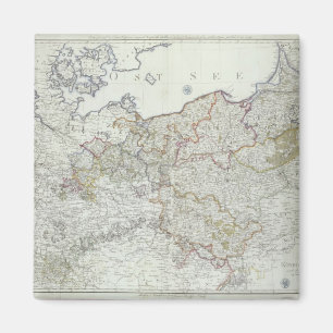 Aimant Carte des États prussiens en 1799