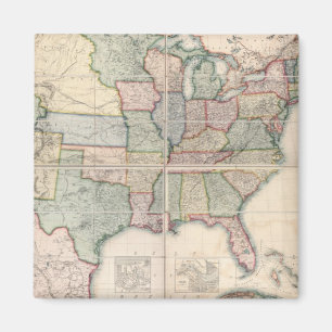 Aimant Carte des États-Unis 3
