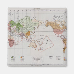 Aimant Carte des langues du monde