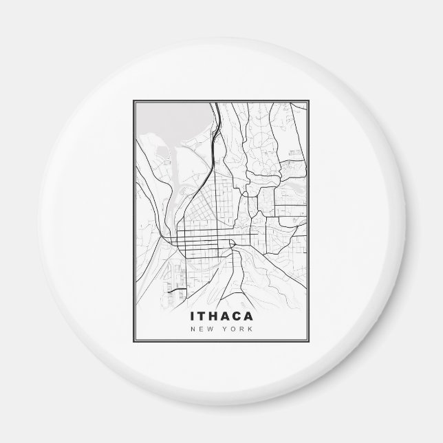 Aimant Carte d'Ithaque (Devant)