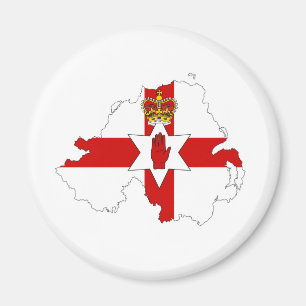 Aimant carte drapeau de l'irlande du nord royaume-uni pay