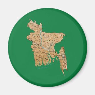Aimant Carte du Bangladesh