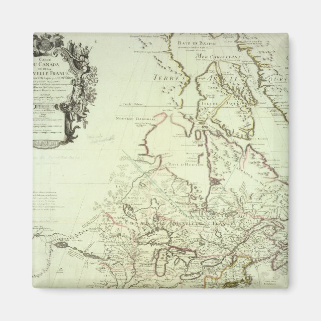Aimant Carte du Canada (Devant)