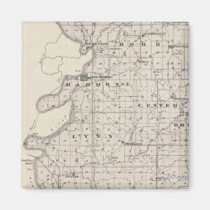 Aimant Carte du comté de Posey