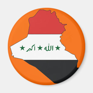 Aimant Carte du drapeau de l'Irak