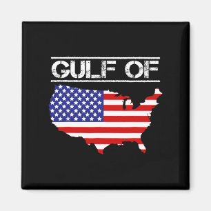 Aimant Carte Du Golfe Des États-Unis D'Amérique Trump Ame
