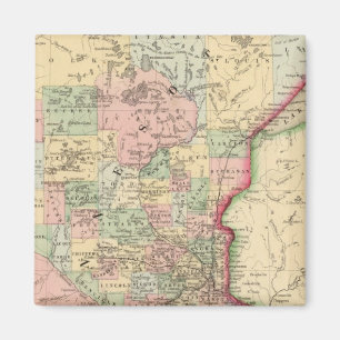Aimant Carte du Minnesota par Mitchell