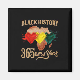 Aimant Carte du Mois de l'Histoire des Noirs 365 Jours Af