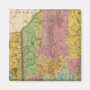 Aimant Carte du New Hampshire et du Vermont du Maine