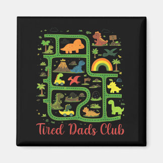 Aimant Carte du pays des dinosaures Papa Club des papas f