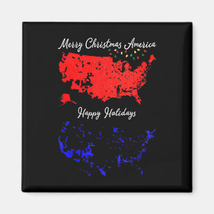 Aimant Carte électorale 2024 Joyeux Noël Trump Nouveau Pr