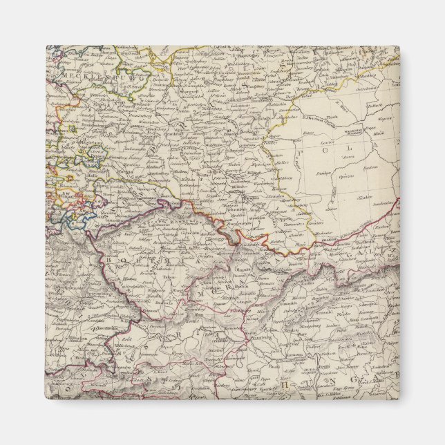 Aimant Carte générale Allemagne (Devant)