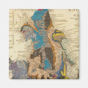 Aimant Carte géologique, Angleterre, Pays de Galles