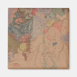 Aimant Carte géologique, Partie nationale de Yellowstone,